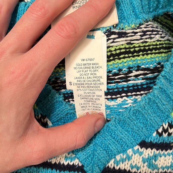 ⚡️SOLD⚡️ VINTAGE 90s Nordic Style Knitted Sweater Vest - Picture 7 of 7